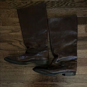 J crew Brown Leather Riding Boots 11